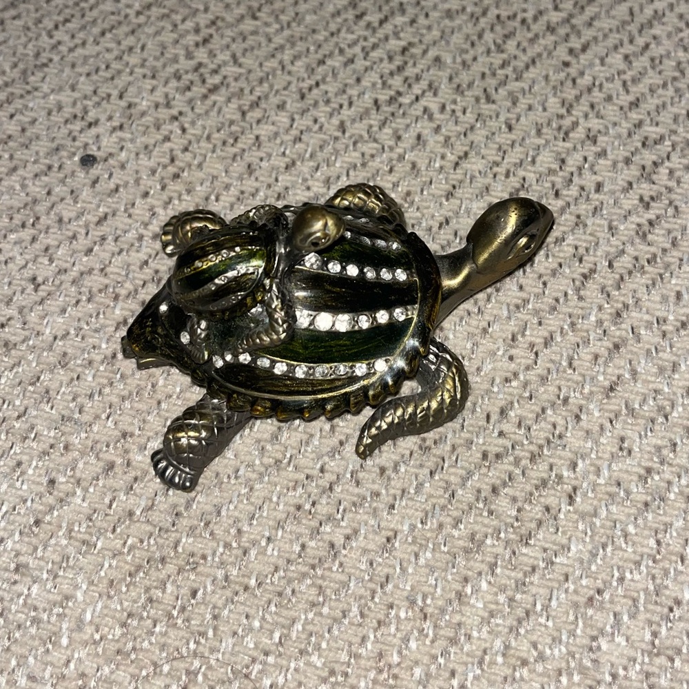 Gold and Silver Turtle Figurine